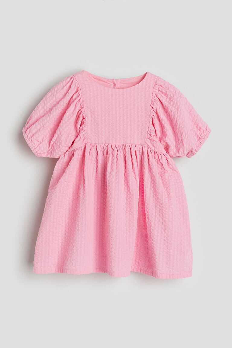 

Платье из хлопка сирсакер H&M, розовый