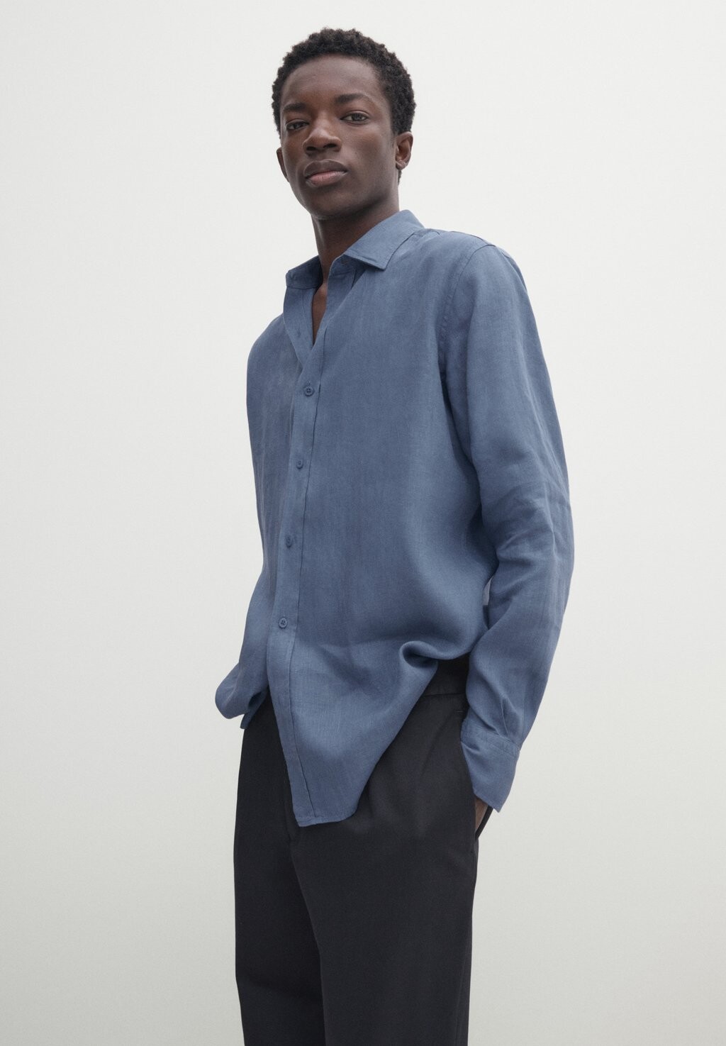

Рубашка REGULAR FIT Massimo Dutti, цвет mottled dark blue
