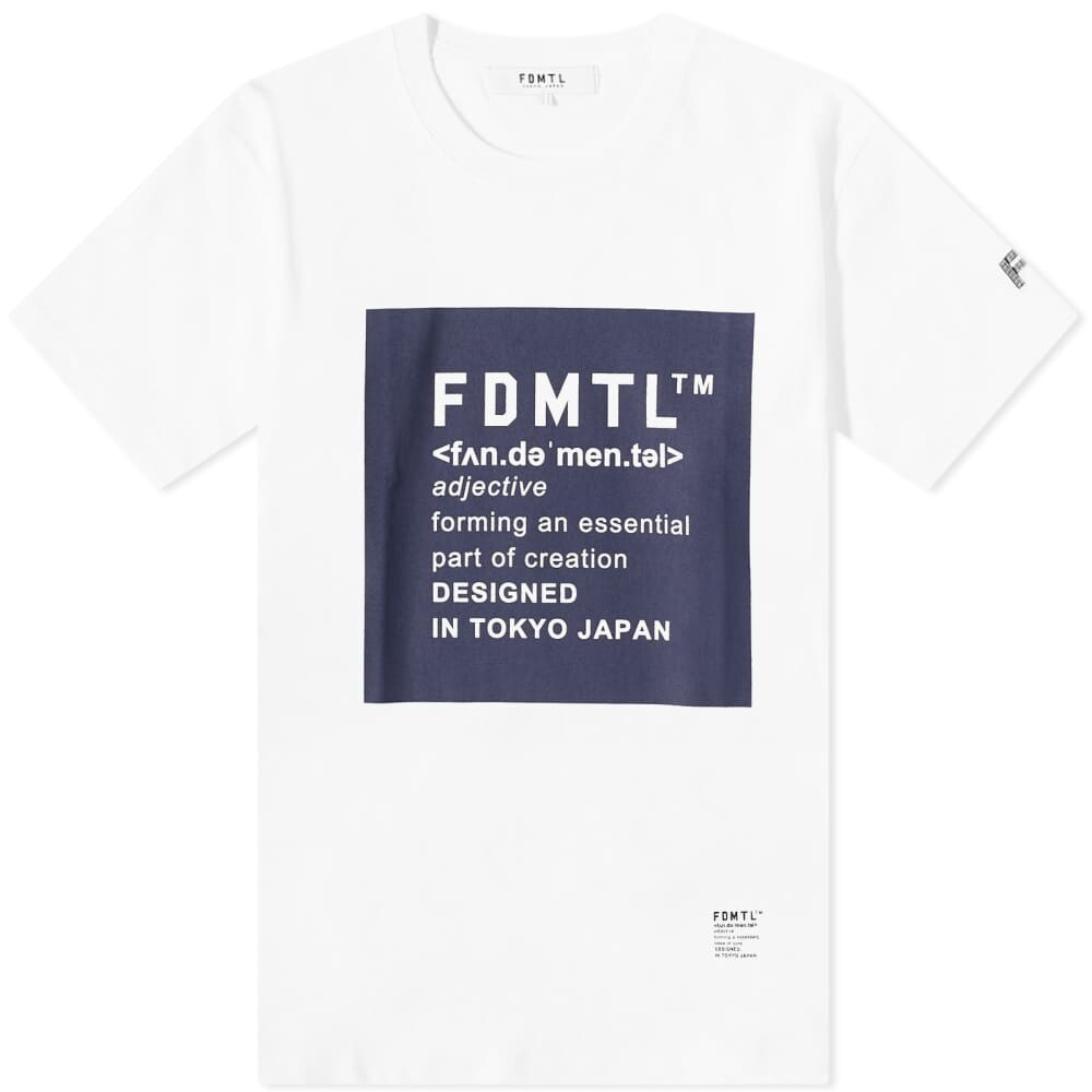 

Футболка с квадратным логотипом Fdmtl, белый
