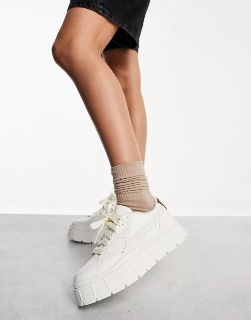 

Кроссовки PUMA Mayze Stack цвета овса и хаки