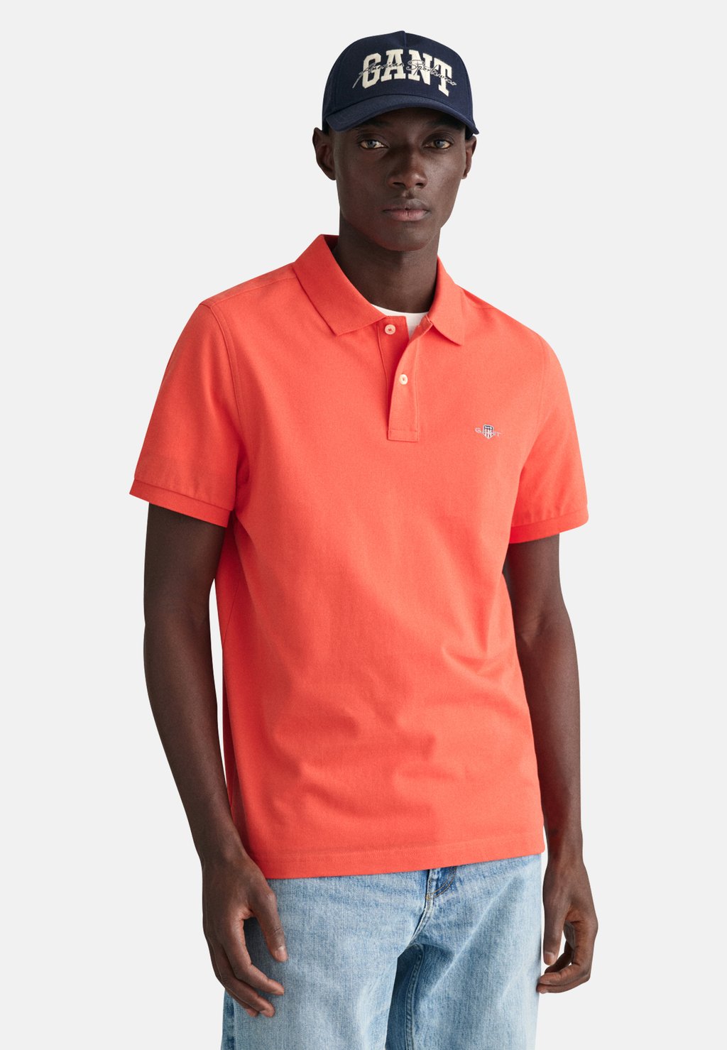 Рубашка-поло SHIELD GANT, цвет burnt orange
