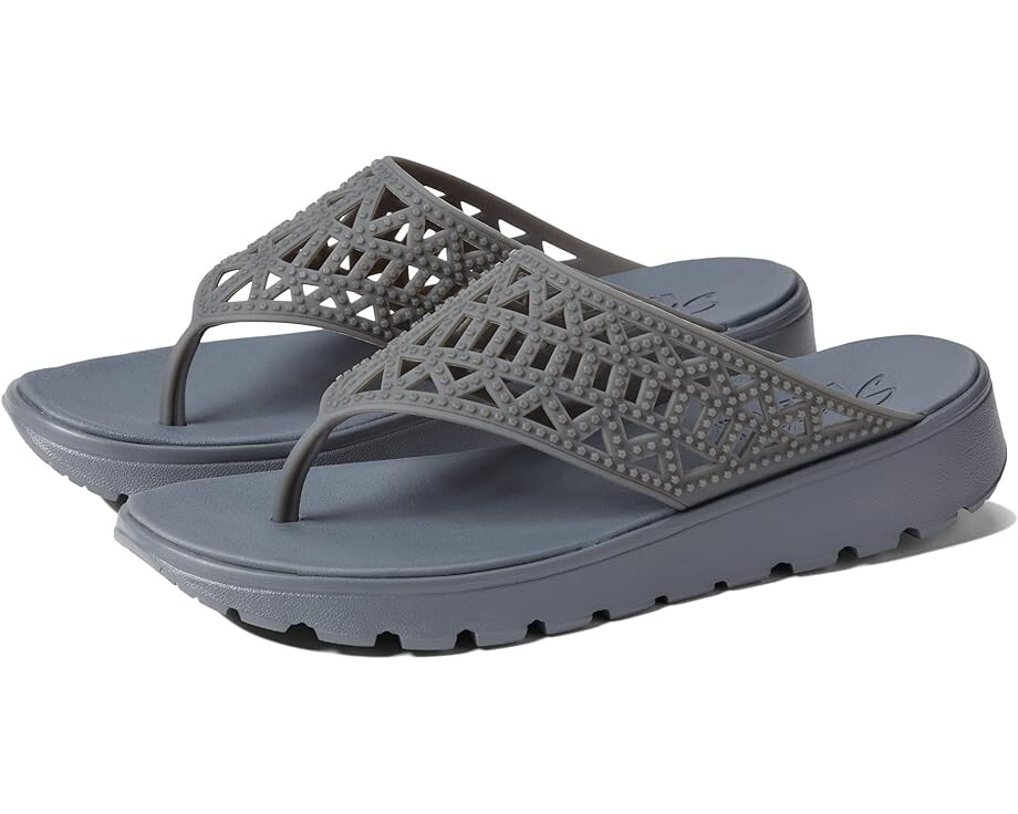 

Сандалии SKECHERS Foamies Footsteps Geometric/Rhinestone Hooded Sandal, угольный