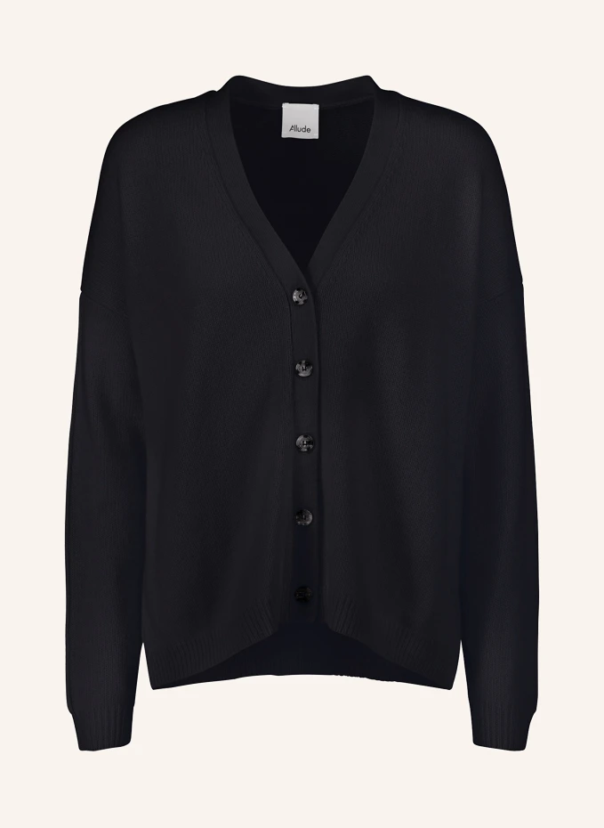 

Кашемировый кардиган оверсайз Allude, синий