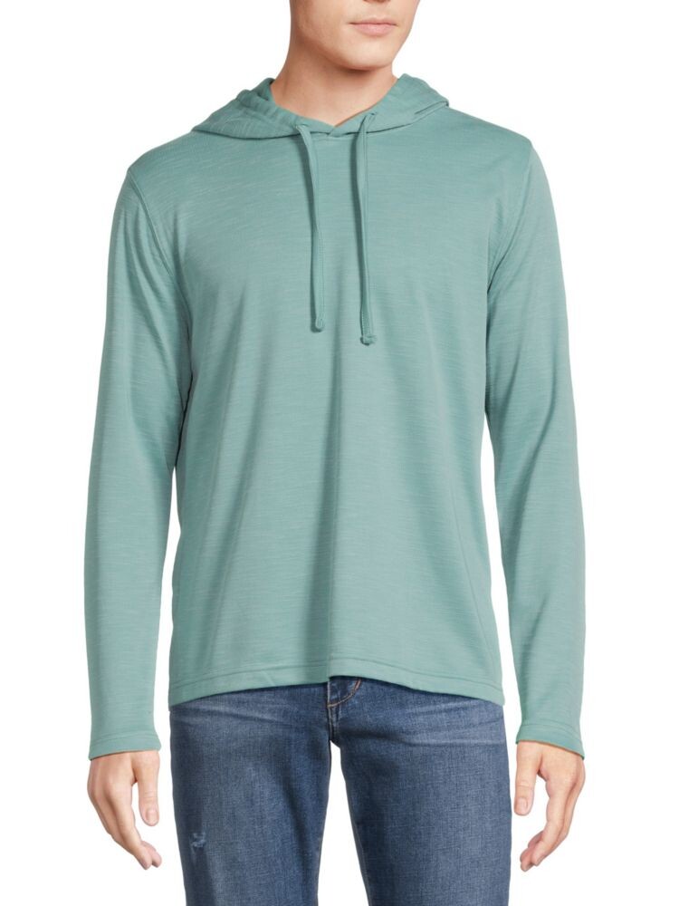 

Футболка с длинными рукавами и капюшоном Saks Fifth Avenue, цвет Moss