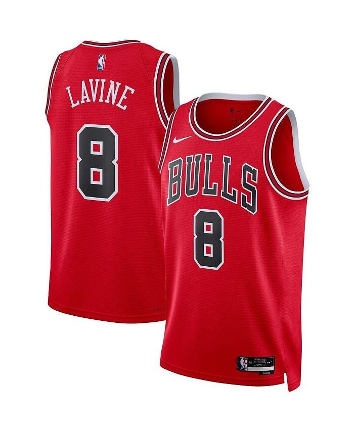 

Мужская и женская майка Zach Lavine Red Chicago Bulls 2022/23 Swingman — Icon Edition Nike, красный