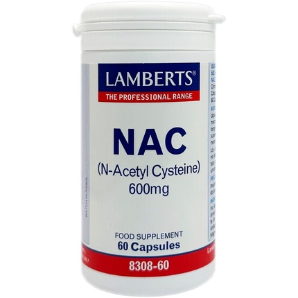 NAC N ацетилцистеин 600 мг 60 капсул Lamberts n ацетилцистеин sports research nac 600 мг 90 растительных капсул