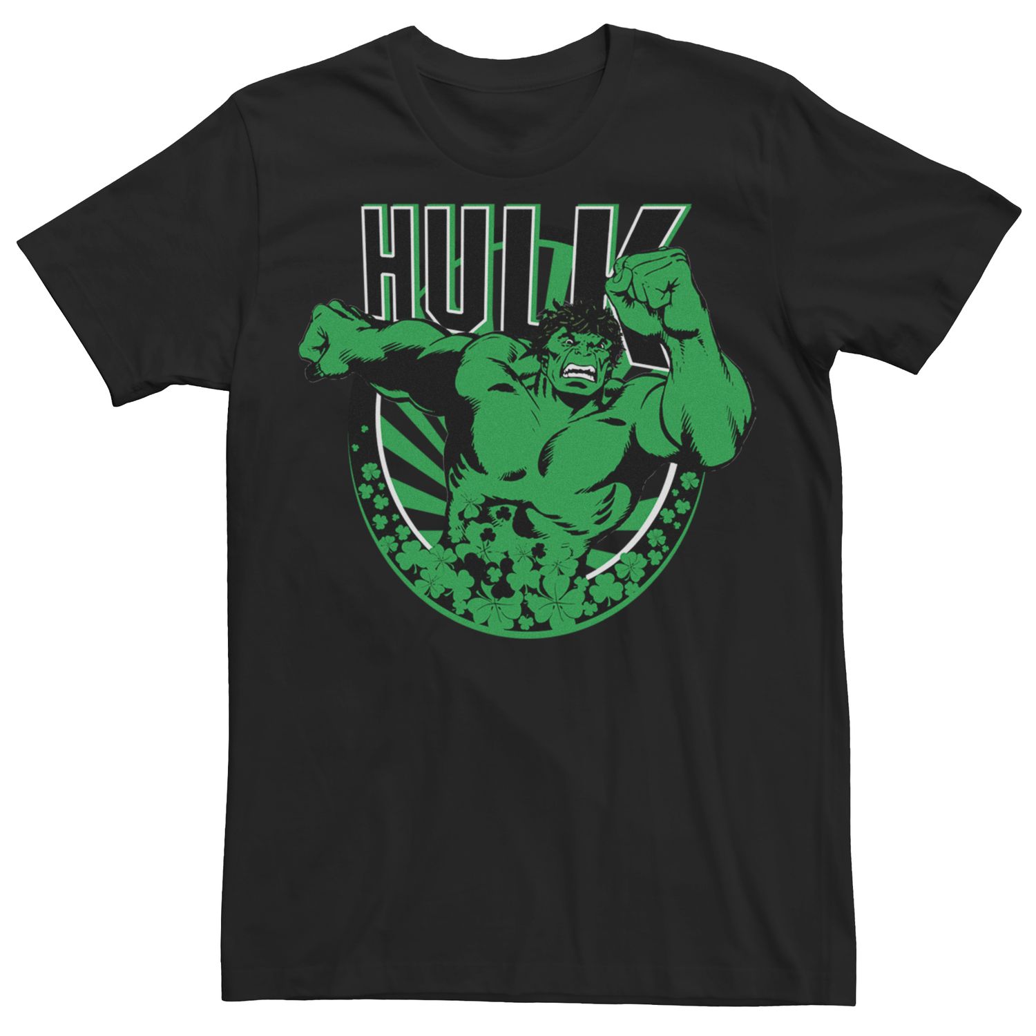 Мужская футболка Marvel Hulk Luck ко Дню Святого Патрика Licensed Character мужская футболка с надписью hulk lucky ко дню святого патрика marvel