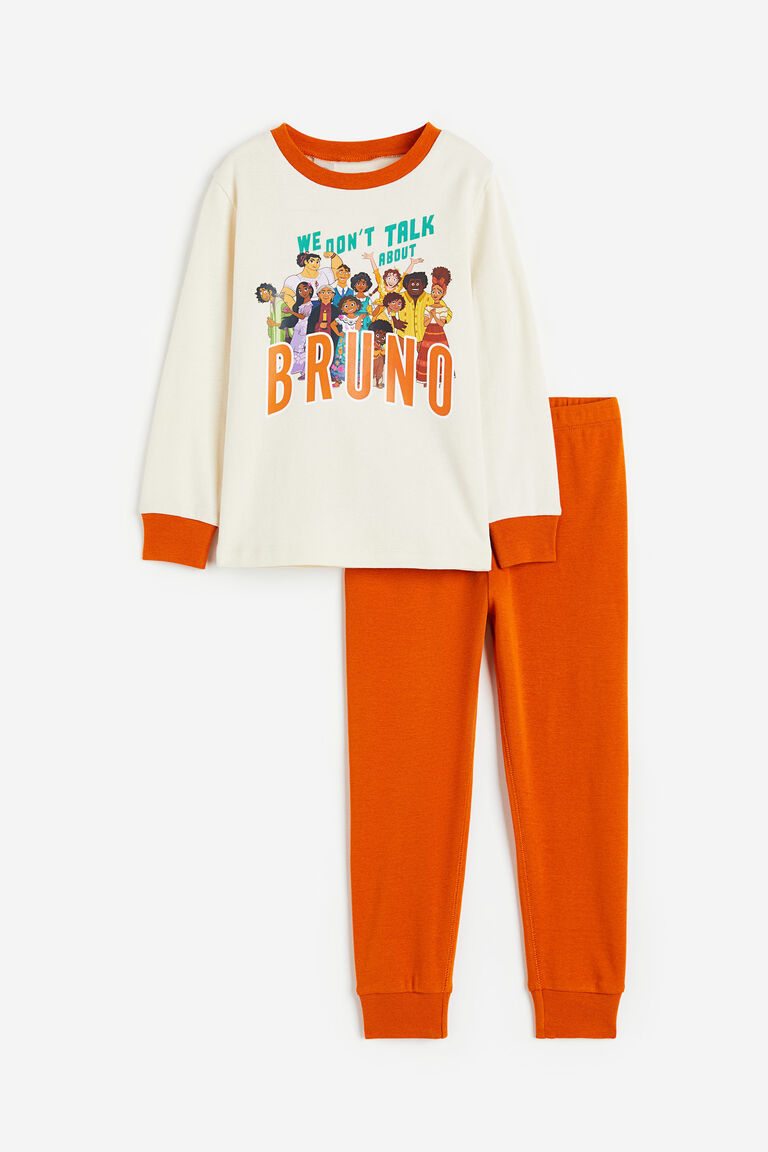 Пижамы с принтом H&M, оранжевый