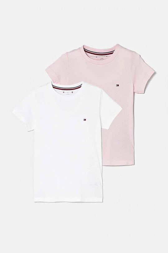 

Детские хлопковые футболки, 2 пары Tommy Hilfiger, розовый