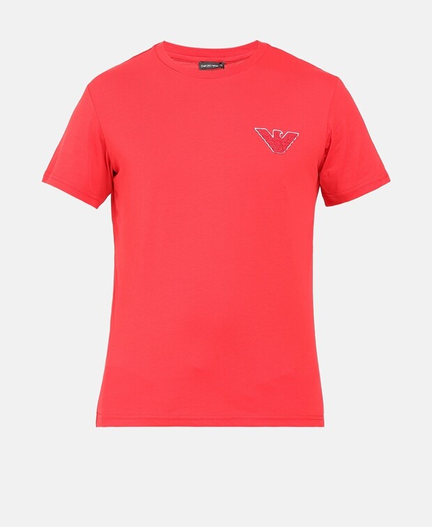 

Футболка Emporio Armani, персик