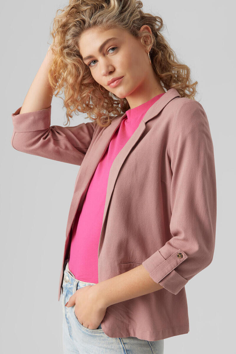 

Льняной блейзер с рукавами 3/4 Vero Moda, фиолетовый