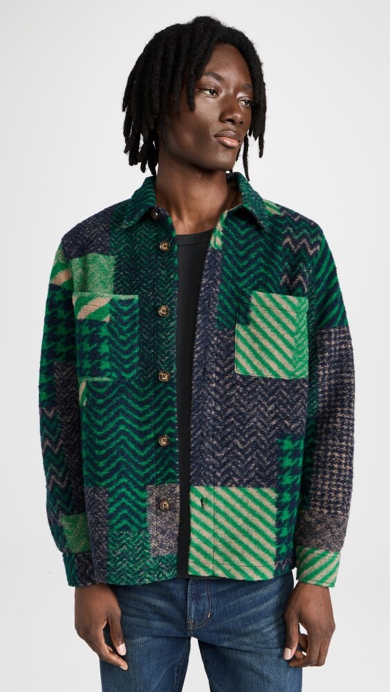 

Куртка Portuguese Flannel Bridge Shirt, зеленый