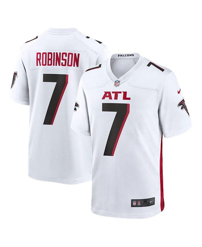 

Мужская футболка Bijan Robinson White Atlanta Falcons драфта НФЛ 2023 года, выбранная в первом раунде Nike, белый