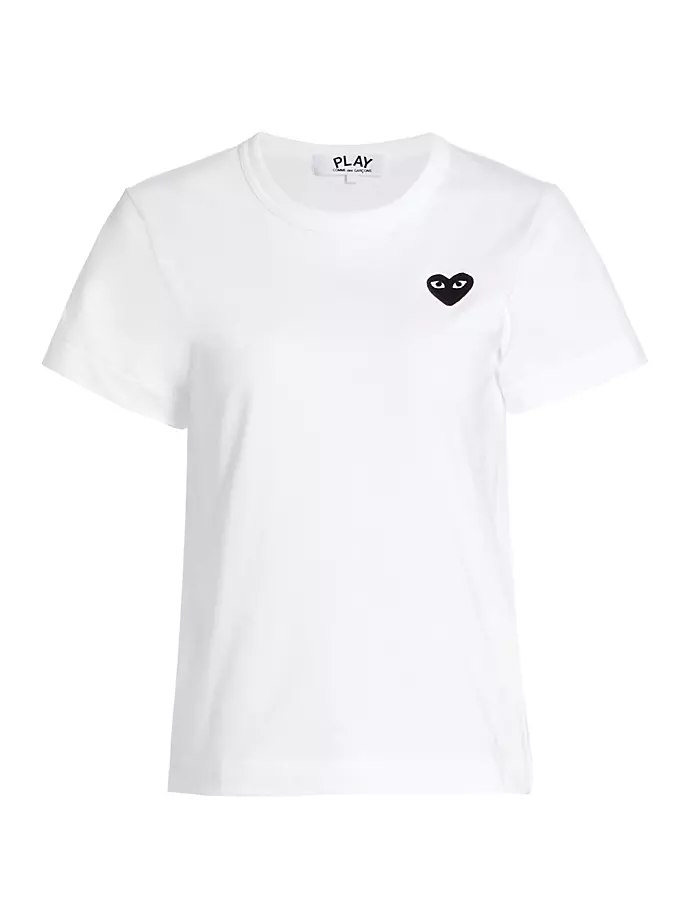 

Футболка с сердечком Comme Des Garçons Play, белый