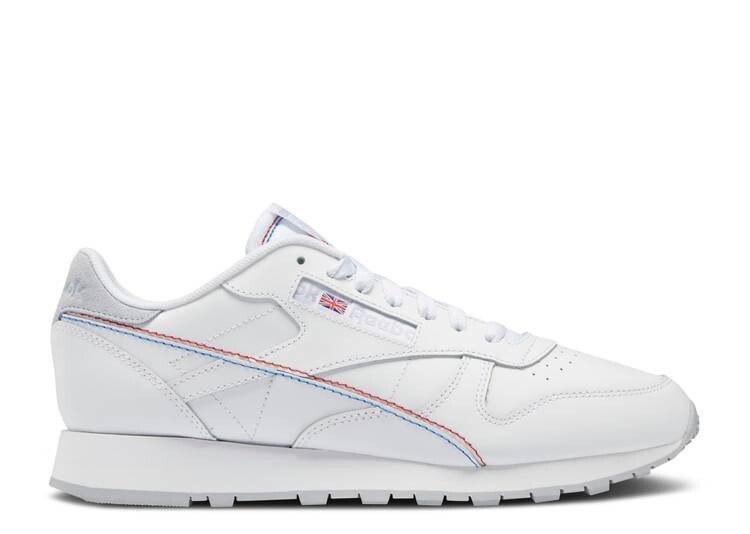 Кроссовки Reebok CLASSIC LEATHER 'WHITE VECTOR BLUE', белый кроссовки reebok classic classic leather unisex footwear white vector blue