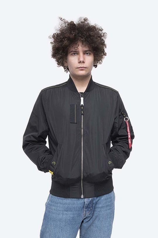 бомбер alpha industries размер 3xl зеленый Куртка-бомбер MA-1 Parachute Alpha Industries, черный