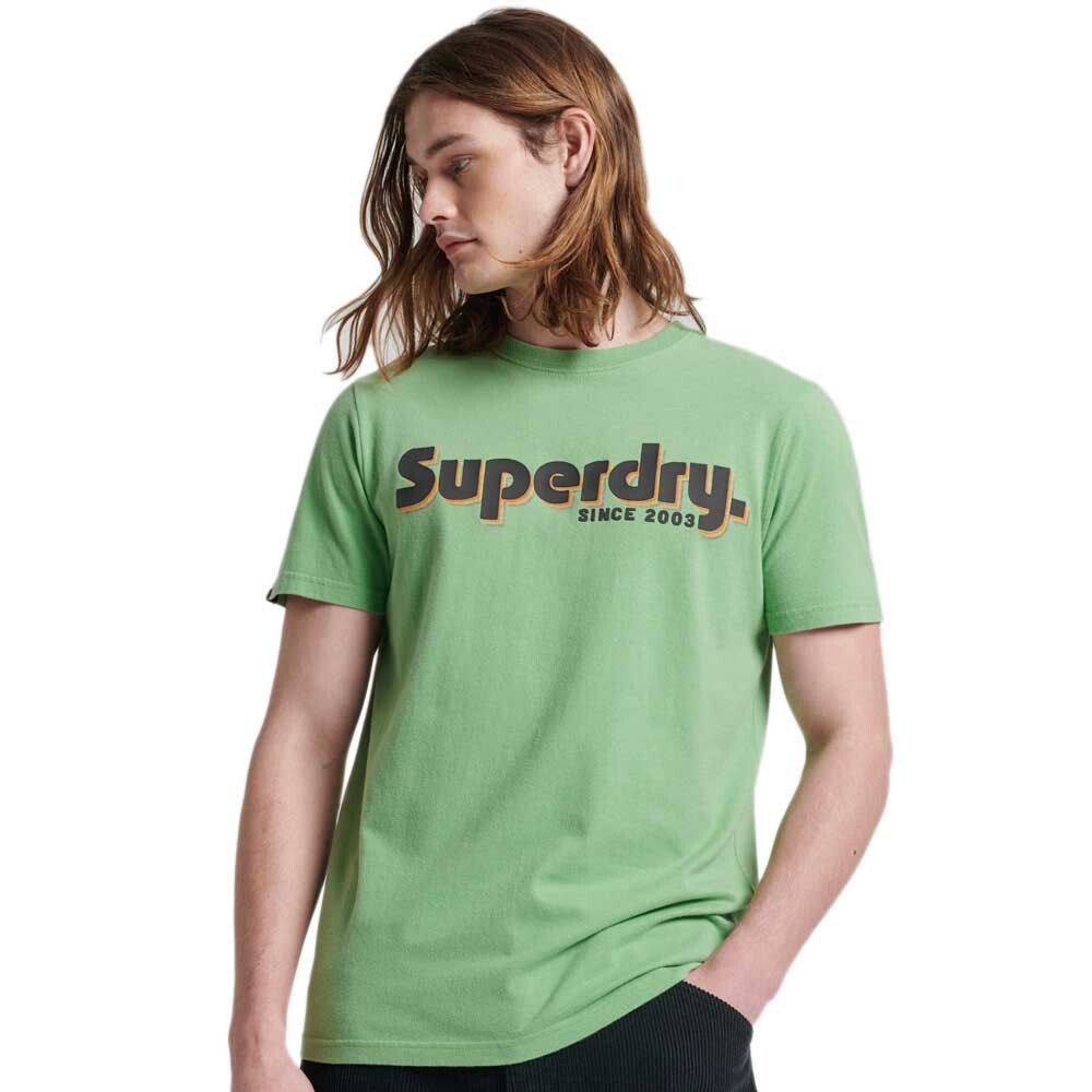 

Футболка Superdry Terrain Logo Classic Short Sleeve Round Neck, зеленый