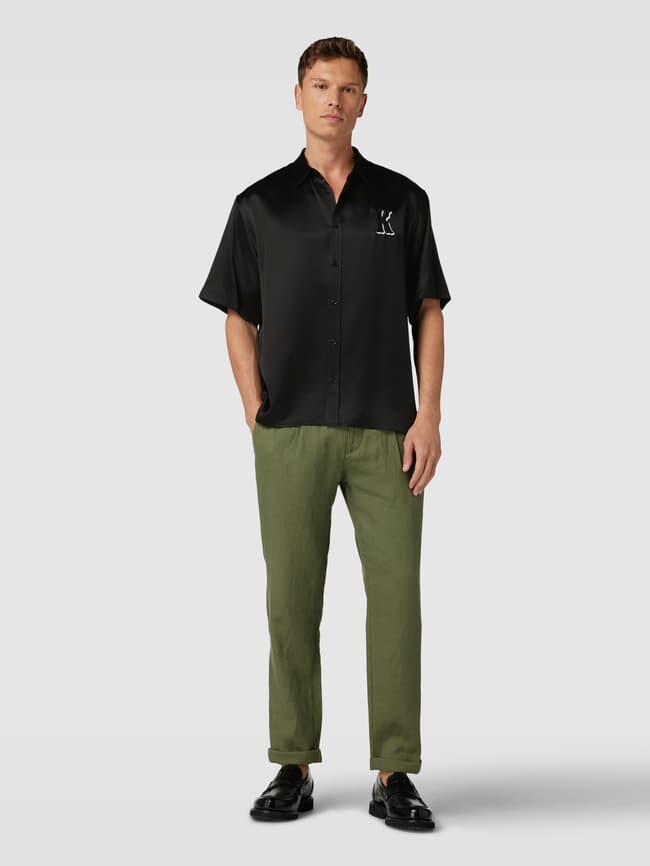 

Повседневная рубашка с пришивной этикеткой, модель CHEMISE THE KOOPLES, черный