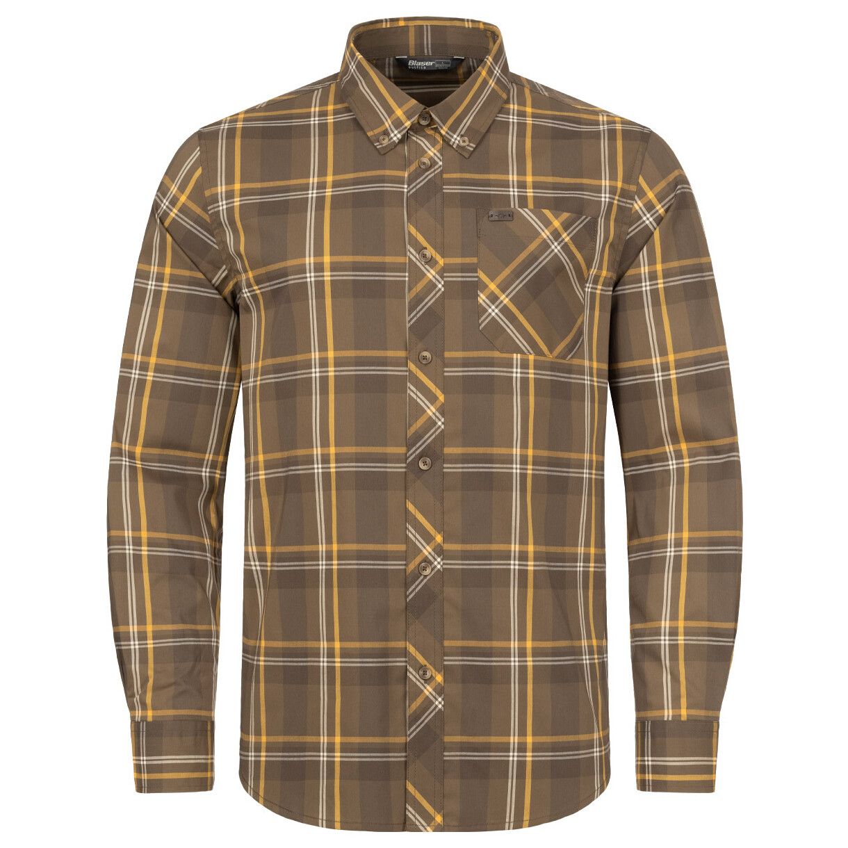 

Рубашка Blaser Outfits Stretch Harald, цвет Braun Kariert