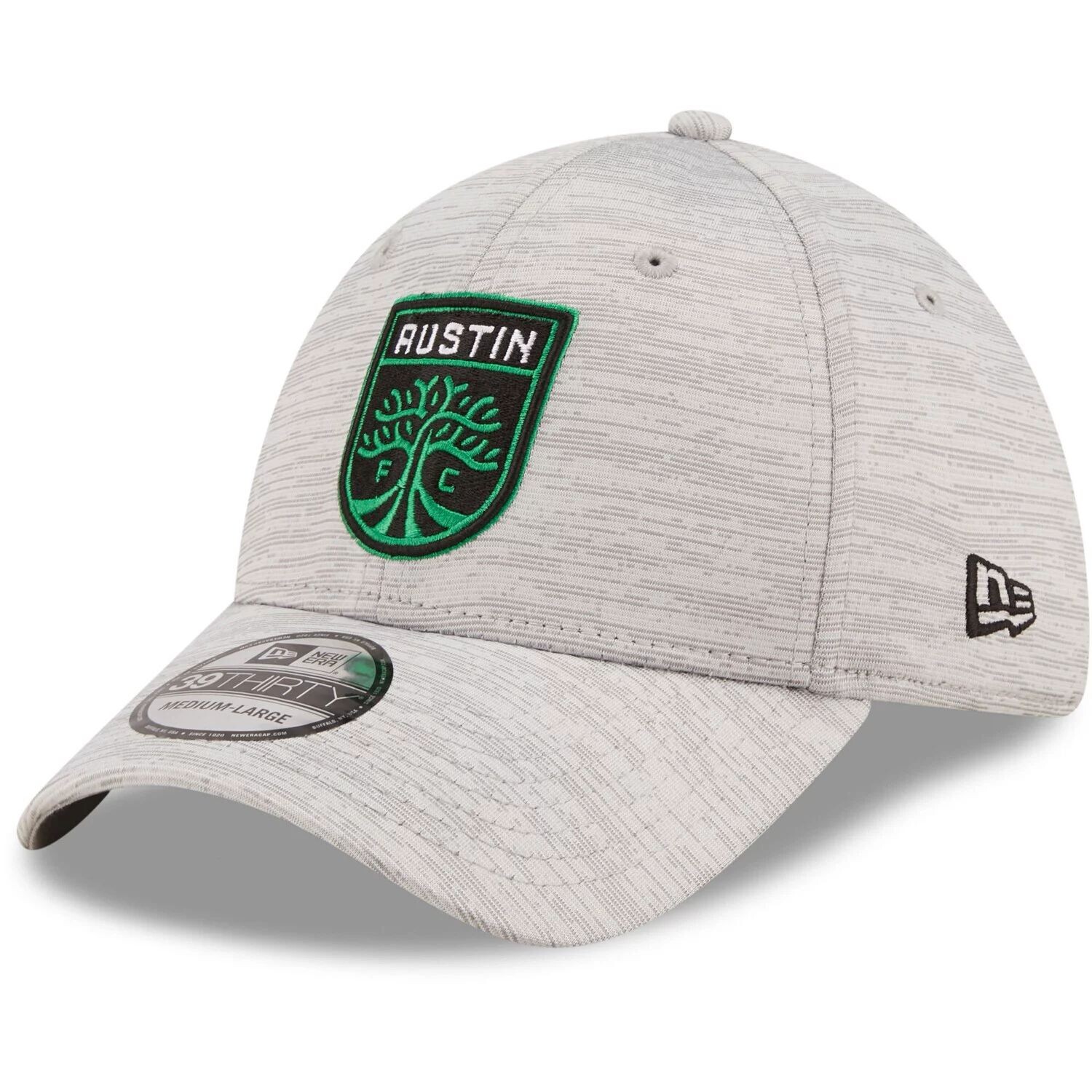 

Мужская кепка New Era Grey Austin FC Distinct 39THIRTY Flex Hat