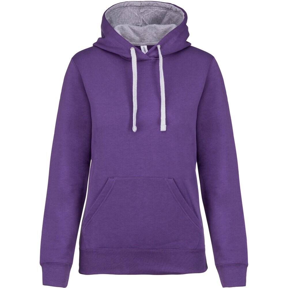 

Толстовка Kariban Contrastée Hooded, фиолетовый