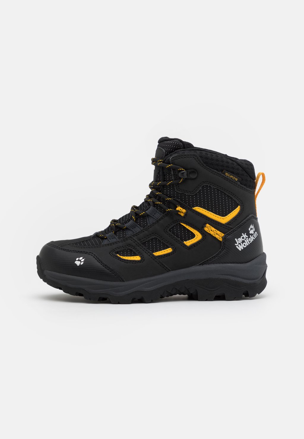 

Кроссовки VOJO TEXAPORE MID UNISEX Jack Wolfskin, цвет black/burly yellow