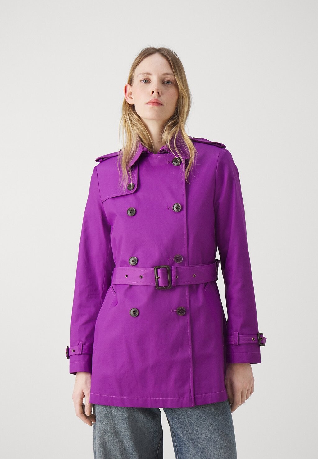 

Тренч Rain Lined Lauren Ralph Lauren, цвет purple jasper