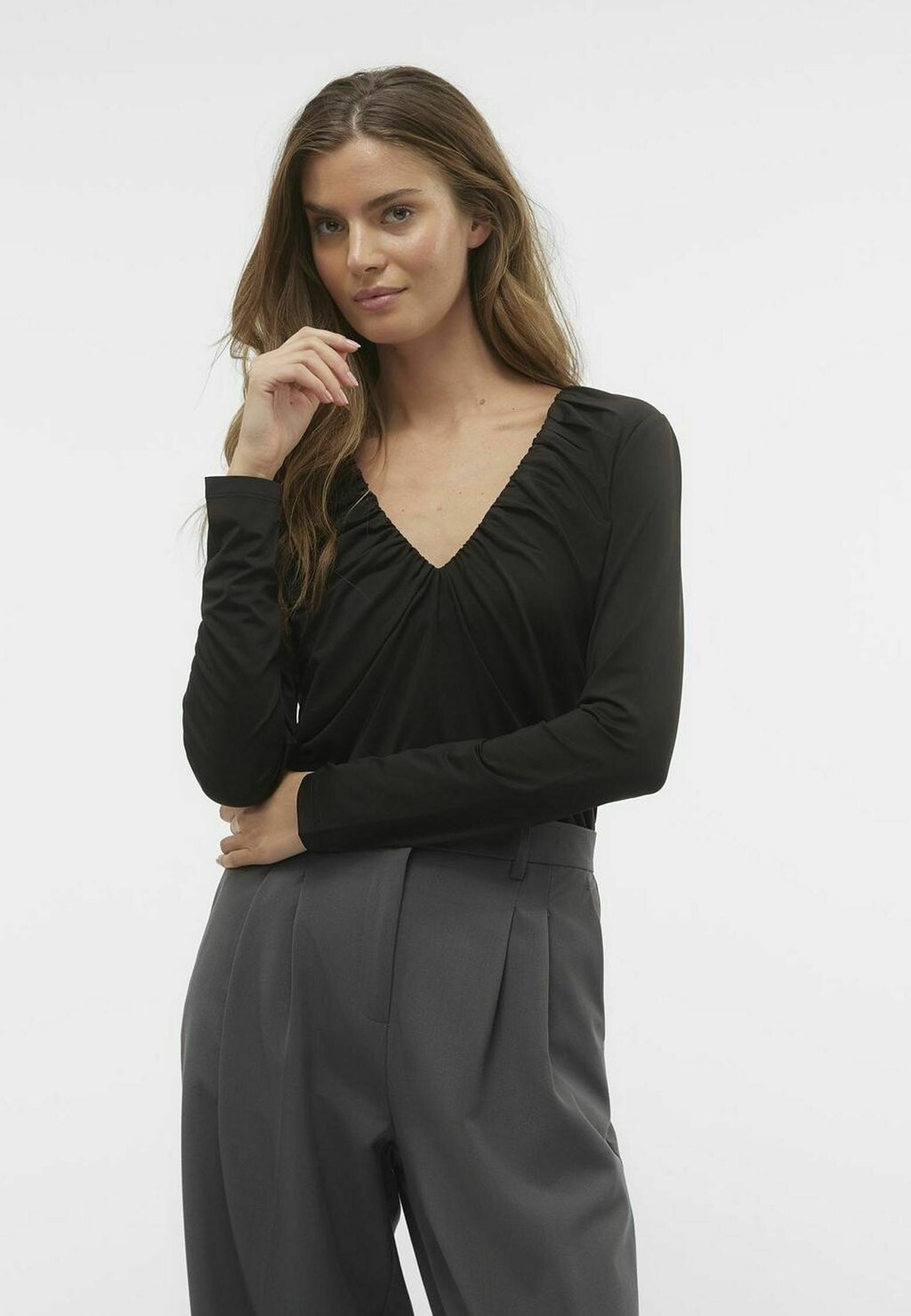 

Рубашка с длинным рукавом HANNA Vero Moda, цвет black