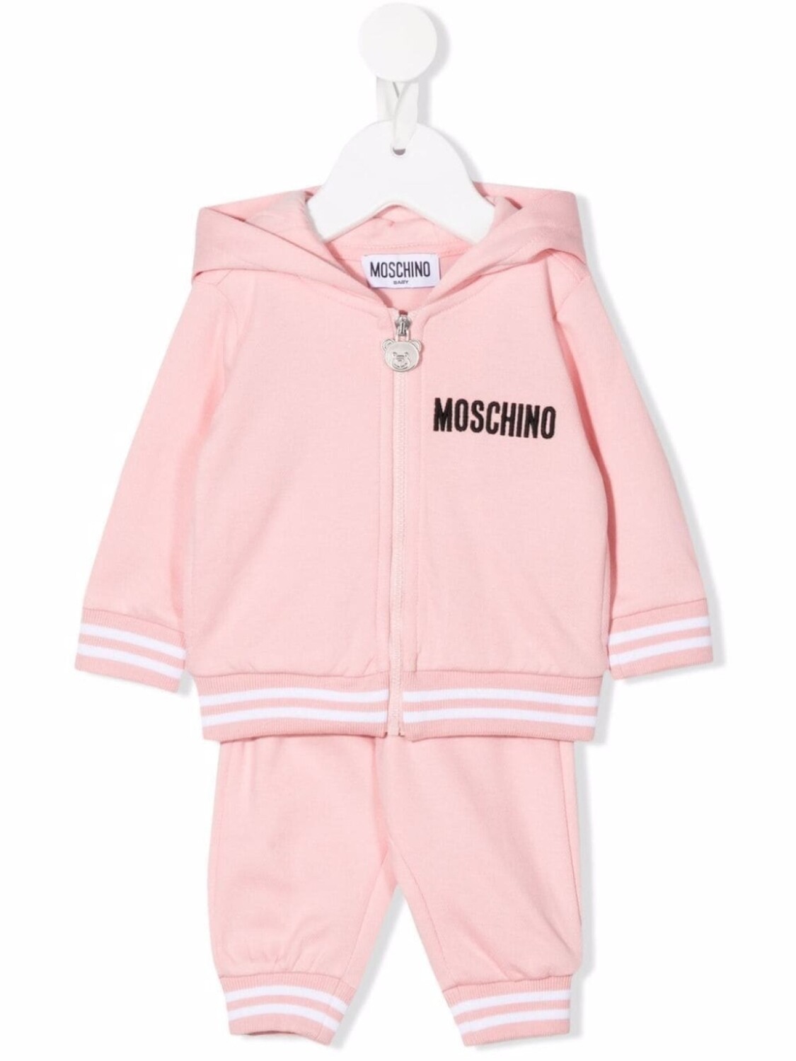 

Спортивный костюм с вышитым логотипом Moschino Kids, розовый