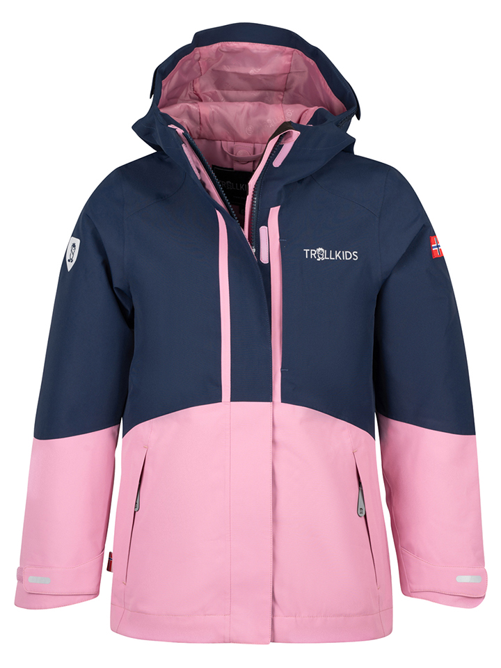 Функциональная куртка Trollkids 3in1 Skanden, цвет Rosa/Dunkelblau