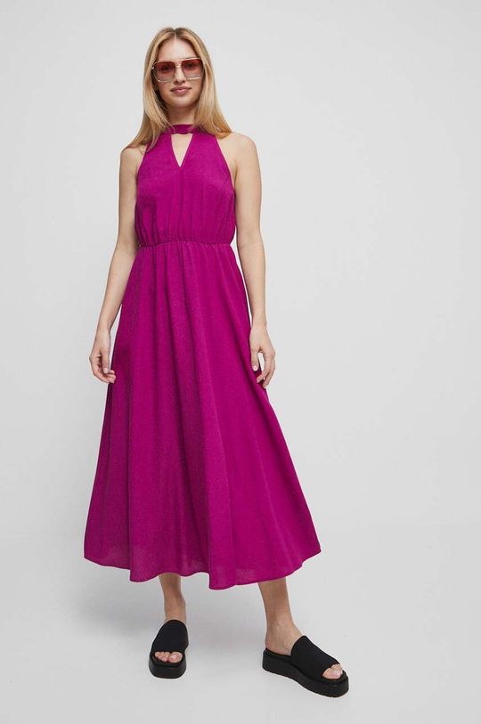 Платье с добавлением льна Medicine, розовый finn flare сарафан с добавлением льна