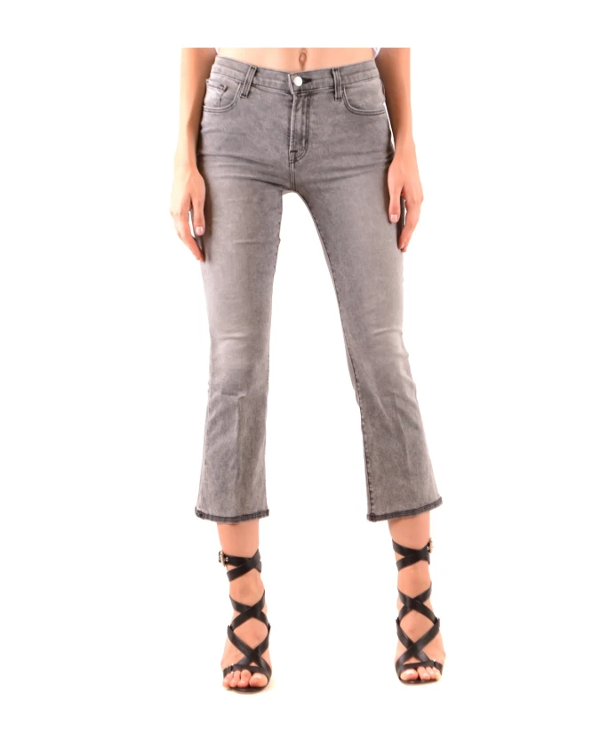 

Укороченные джинсы из денима J Brand, серый