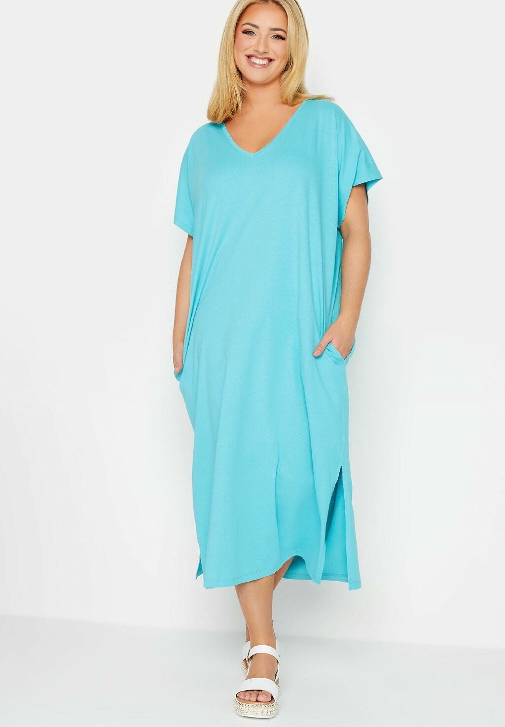 

Платье из джерси Yours Clothing, синий