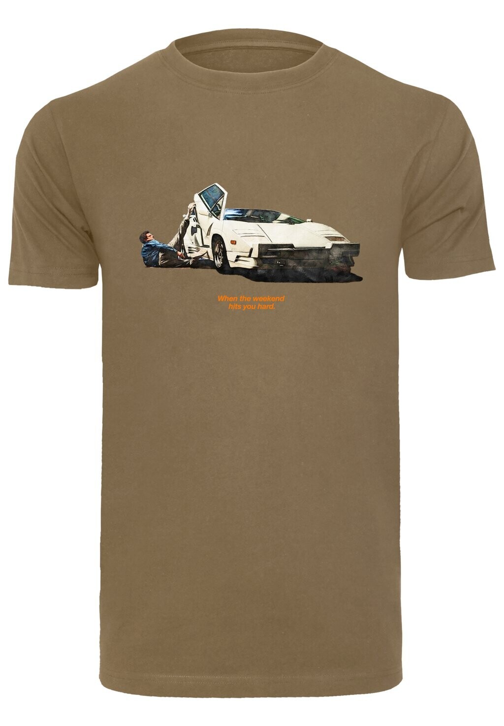 

Футболка с принтом WEEKEND WOLF Mister Tee, цвет olive