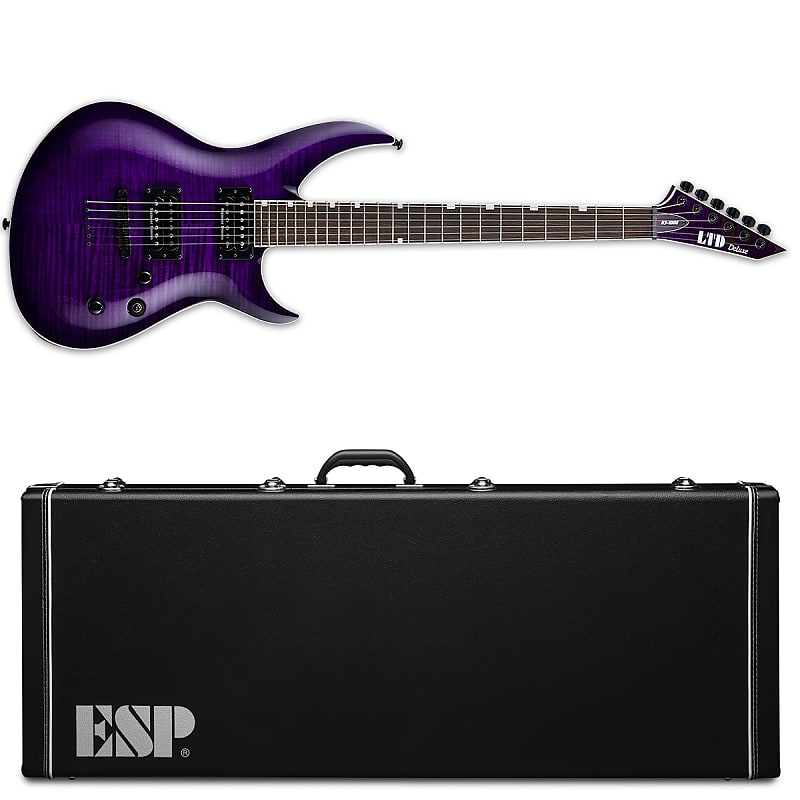 

Электрогитара ESP LTD H3-1000 See Thru Purple Sunburst STPSB Electric Guitar + Hard Case H3 H31000 H-3-1000