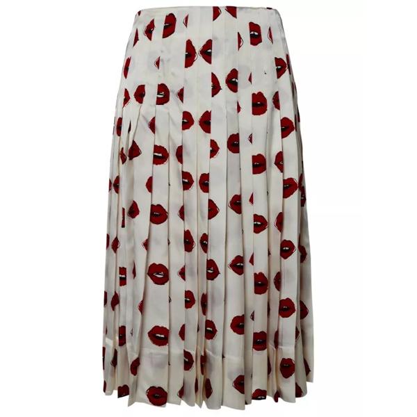 

Юбка tudi' skirt in ivory cupro Khaite, бежевый