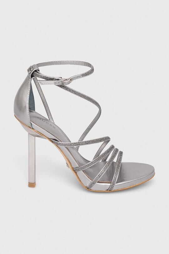 

Кожаные сандалии AXEN2 Guess, серебро