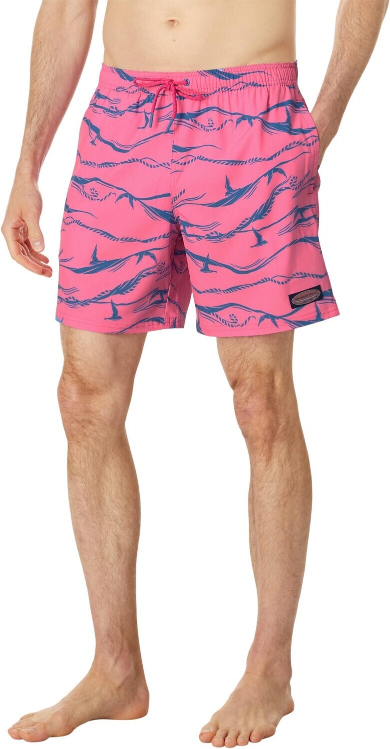 

Счастливые плавки с принтом Vineyard Vines, цвет Ropes/Punch