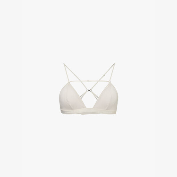 

Бюстгальтер Nensi dojaka x Calvin Klein из модала и кашемира с треугольными чашечками без косточек Nensi Dojaka For Calvin Klein, голубой