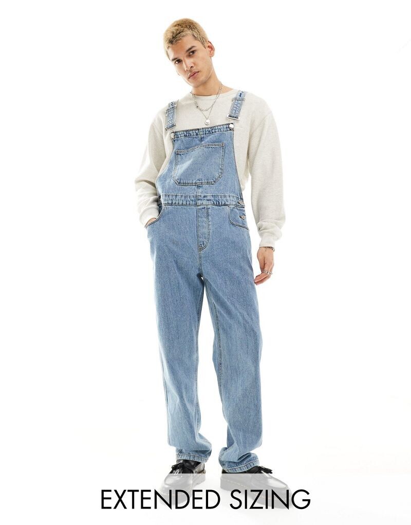 

Синие джинсовые комбинезоны ASOS DESIGN