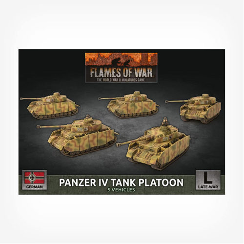 Фигурки Flames Of War: Panzer Iv Platoon (X5 Plastic) фигурки flames of war stug late assault gun platoon x5 plastic