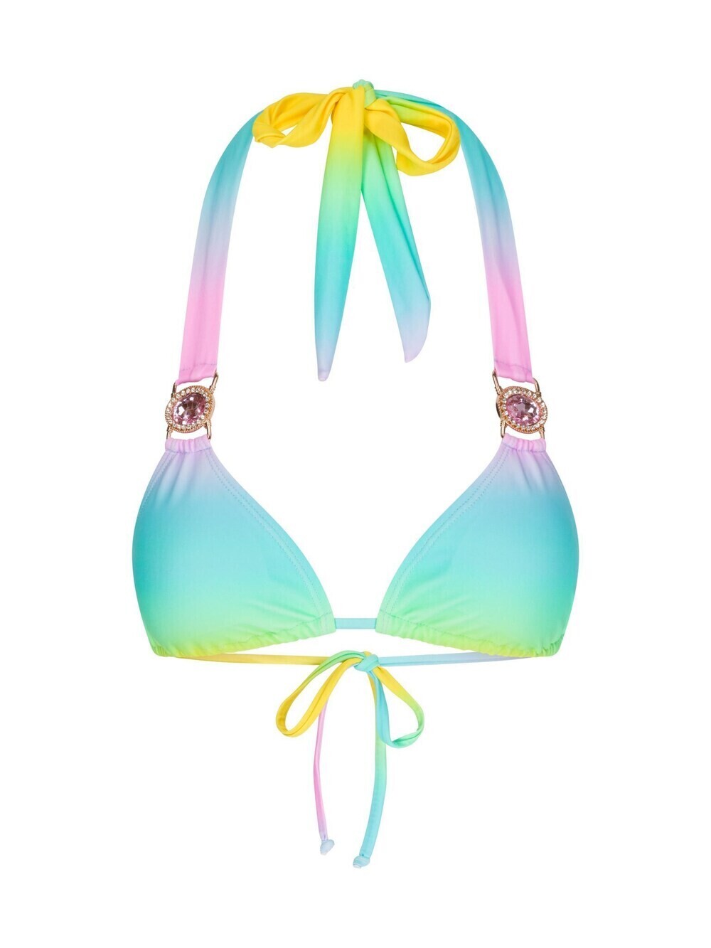 

Треугольный топ бикини Moda Minx Club Tropicana, лазурный