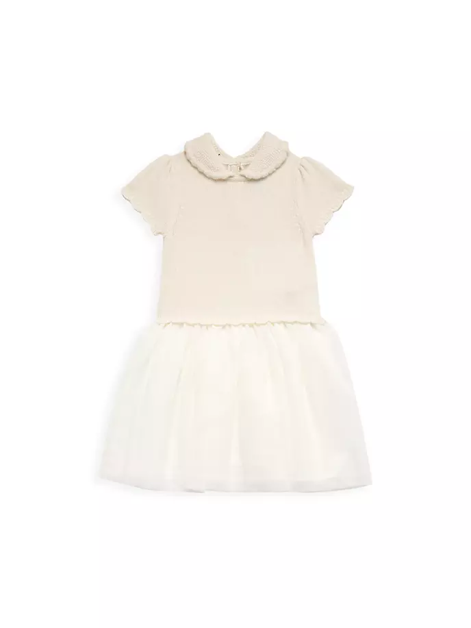 Платье-свитер для маленьких девочек Polo Ralph Lauren, цвет cream