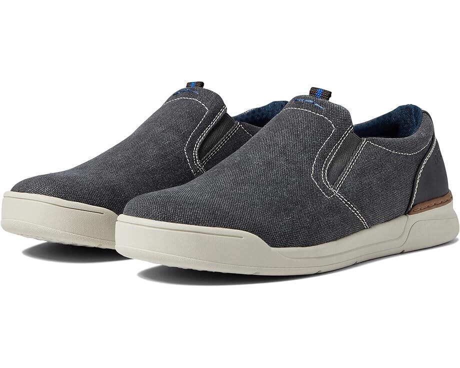 

Кроссовки Nunn Bush Kore Tour Canvas Plain Toe Slip-On, цвет Gunmetal