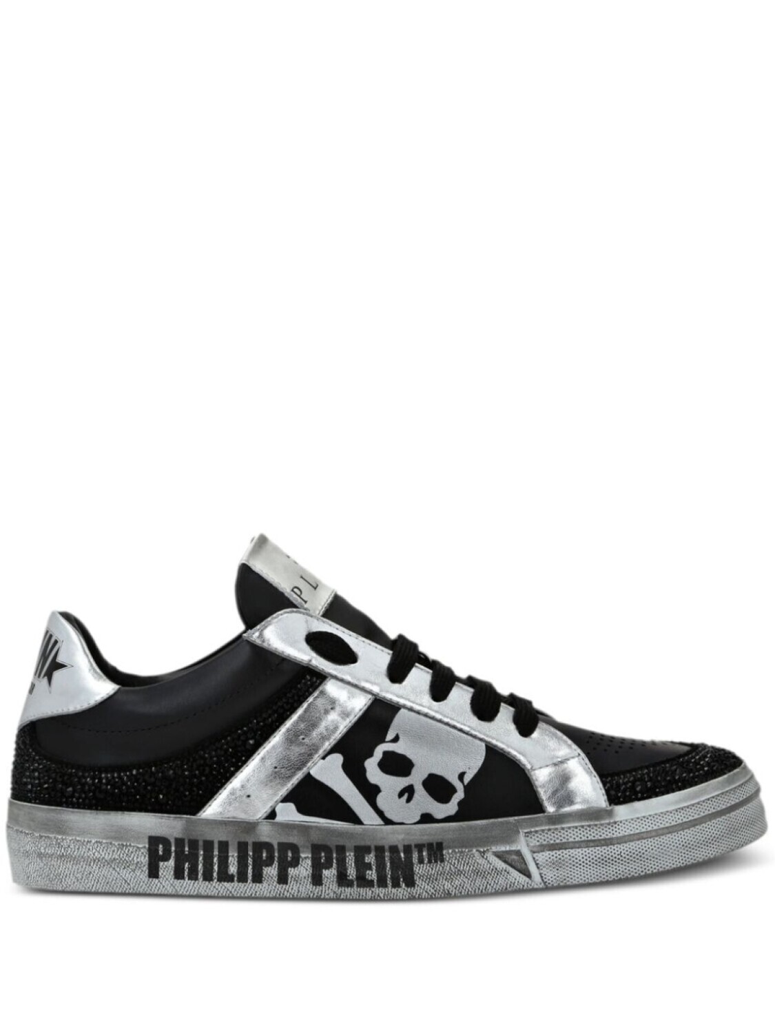 

Philipp Plein кожаные кроссовки Retrokickz TM, черный