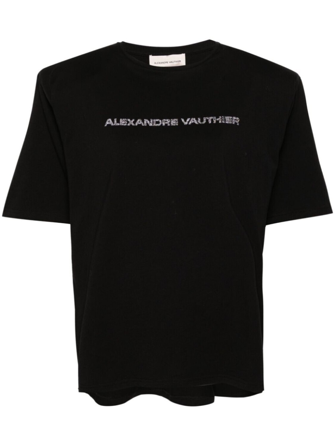 

Alexandre Vauthier футболка с логотипом и подплечниками, черный