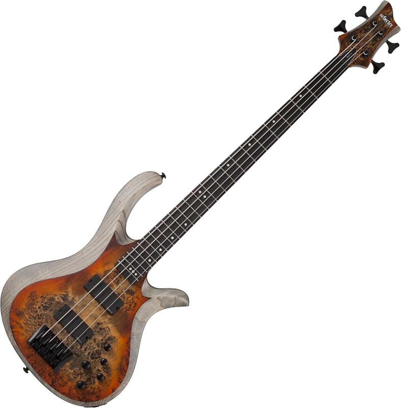 Басс гитара Schecter RIOT-4 Electric Bass in Satin Inferno Burst