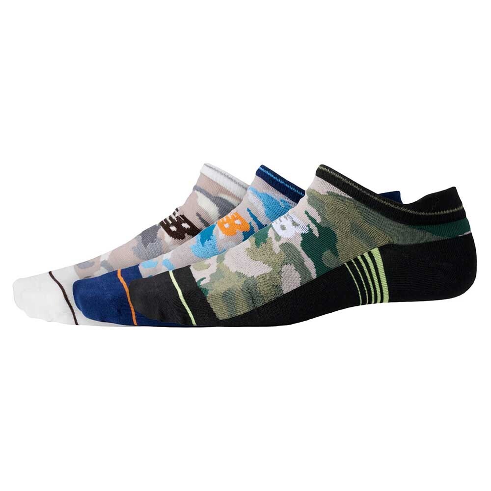 

Носки New Balance Impact Camo No Show Tab 3 шт, разноцветный