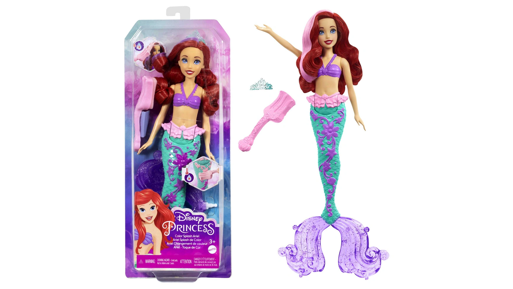 Прическа принцессы диснея ариэль Mattel кукла принцессы диснея золушка mattel