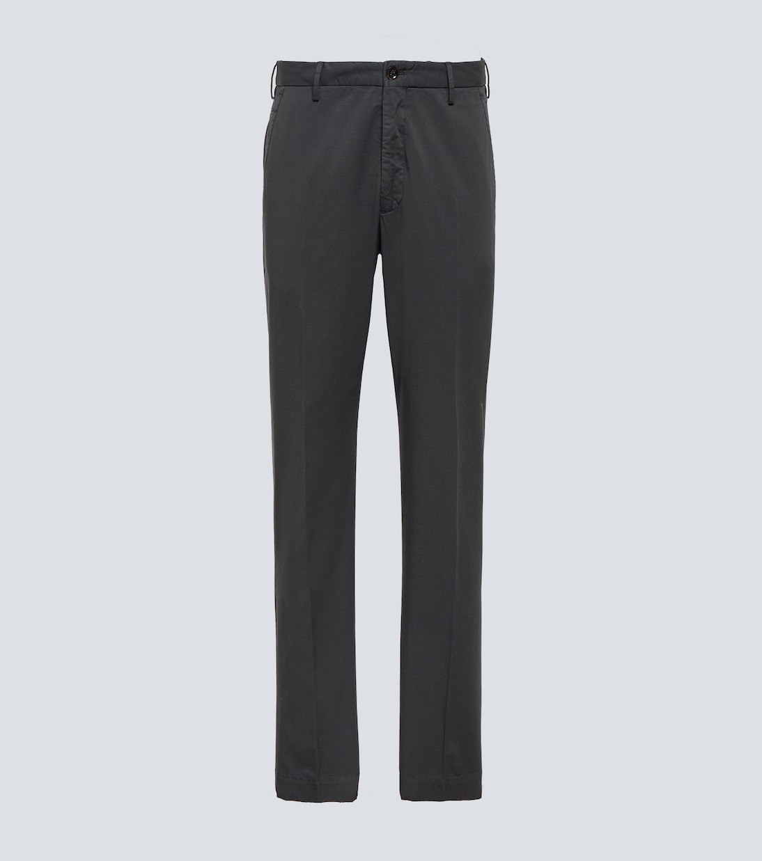 Прямые брюки из хлопка Incotex, серый прямые брюки из хлопка и льна incotex серый